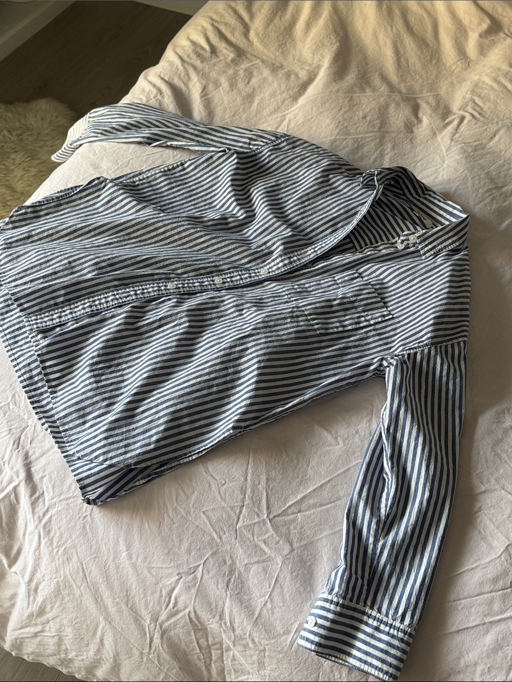 Madewell signature poplin oversized shirt XS 100% cotton